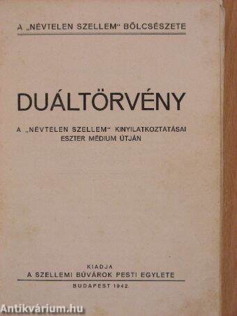 Duáltörvény