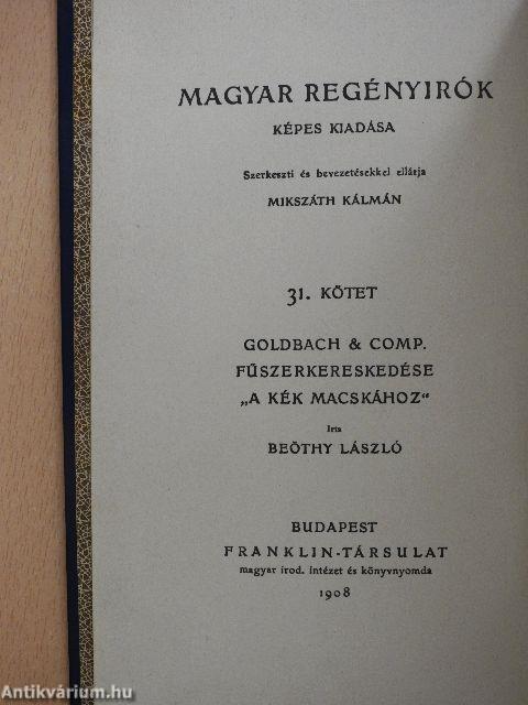 Goldbach & Comp. fűszerkereskedése "A kék macskához"