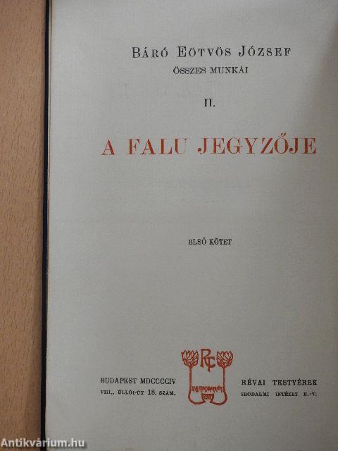 A falu jegyzője I-II.