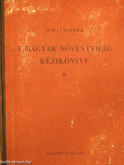 A magyar növényvilág kézikönyve II. (töredék)