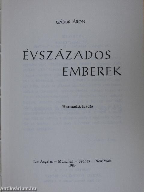 Évszázados emberek