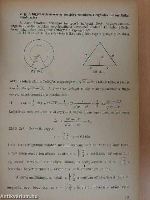 Matematika vegyészek számára/Matematika I/I-II.