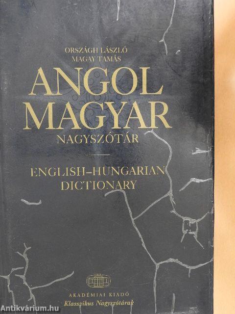 Angol-magyar nagyszótár