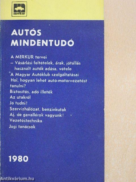 Autós mindentudó 1980