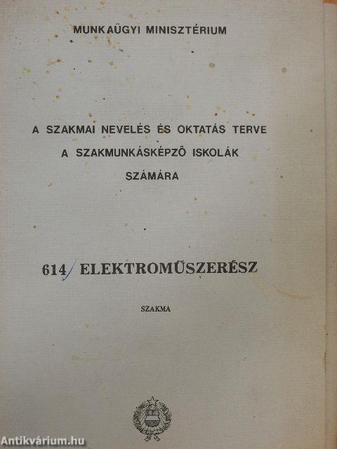 614. Elektroműszerész szakma