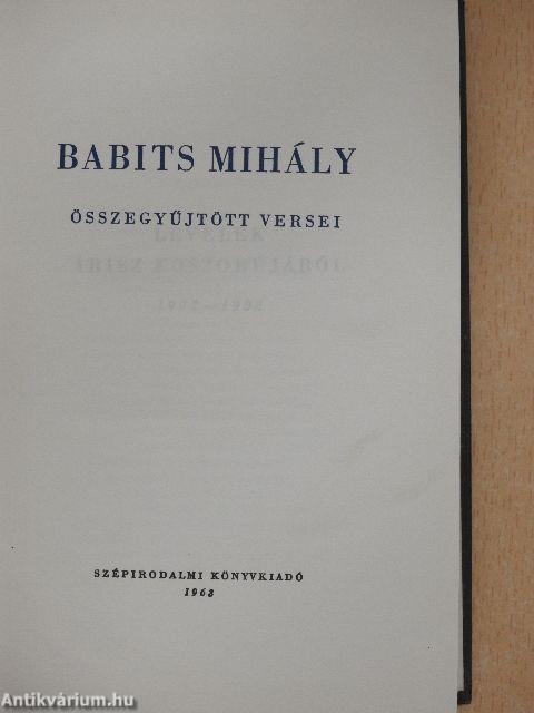 Babits Mihály összegyűjtött versei