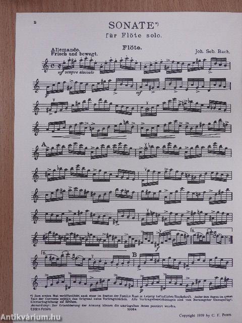 Sonate für Flöte solo