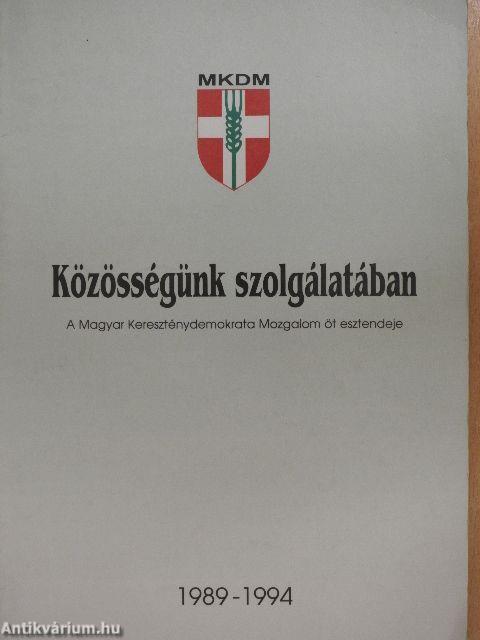 Közösségünk szolgálatában