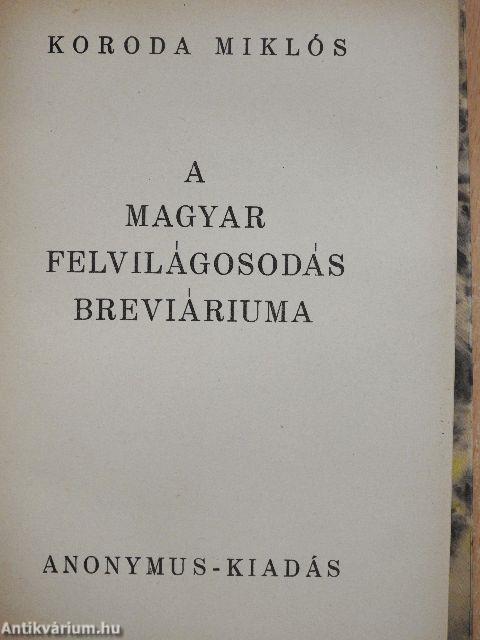 A magyar felvilágosodás breviáriuma