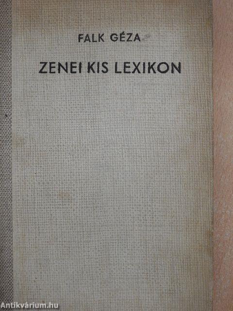 Zenei kis lexikon