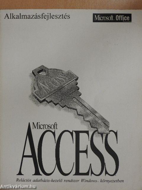 Alkalmazásfejlesztés - Microsoft Access 2.0-s verzió