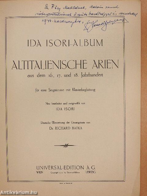 Ida Isori-Album - Altitalienische Arien I.