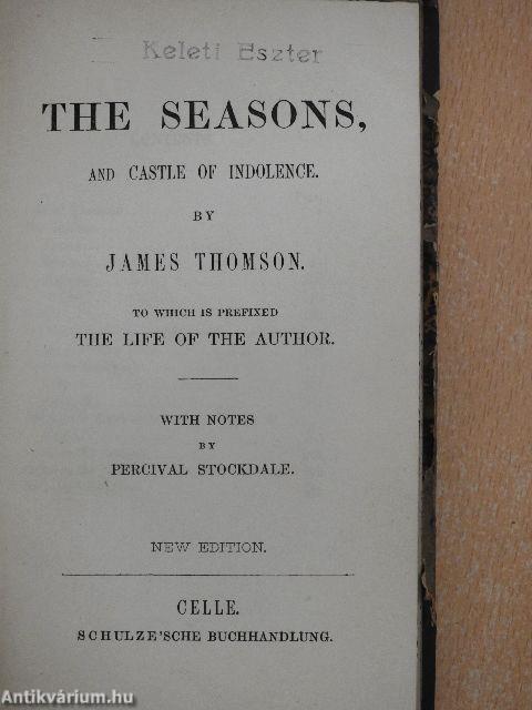 The seasons, and Castle of Indolence