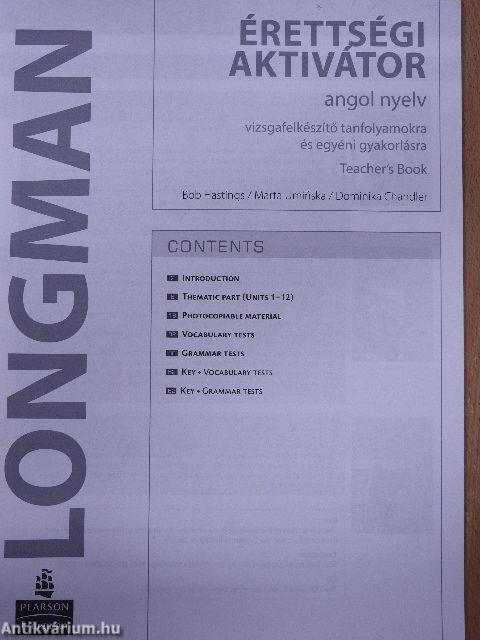 Longman érettségi aktivátor - angol nyelv - Teacher's Book