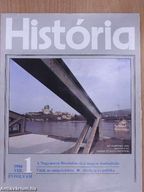 História 1986/1-6. + História 1979-1986. + Tartalomjegyzék