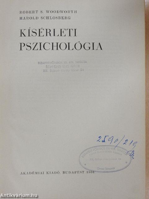 Kísérleti pszichológia
