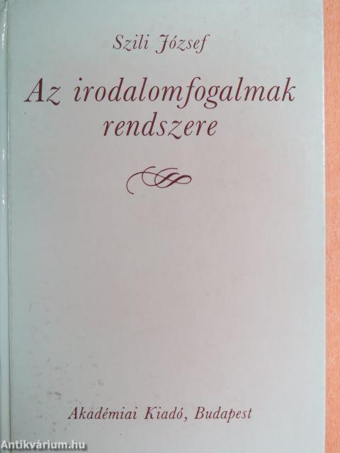 Az irodalomfogalmak rendszere