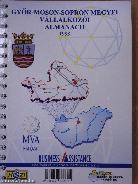 Győr-Moson-Sopron megye településeinek atlasza/Győr-Moson-Sopron megyei vállalkozói almanach 1998