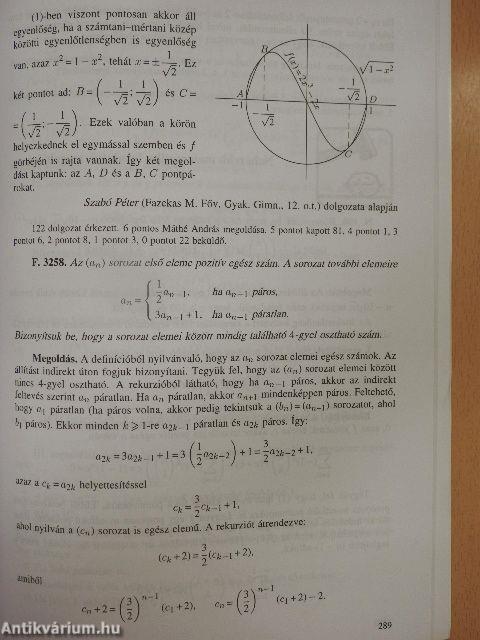 Középiskolai Matematikai és Fizikai Lapok 1999. május