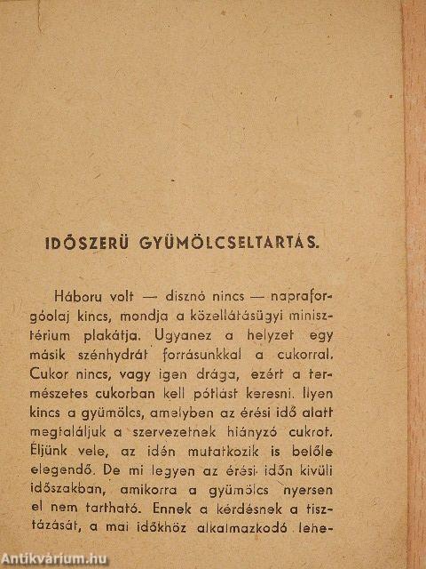 Gyümölcsfeldolgozás cukor nélkül