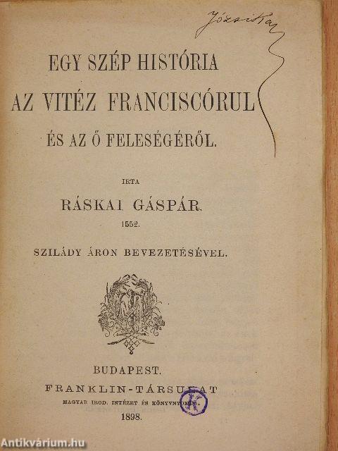 Egy szép história az vitéz Franciscórul és az ő feleségéről