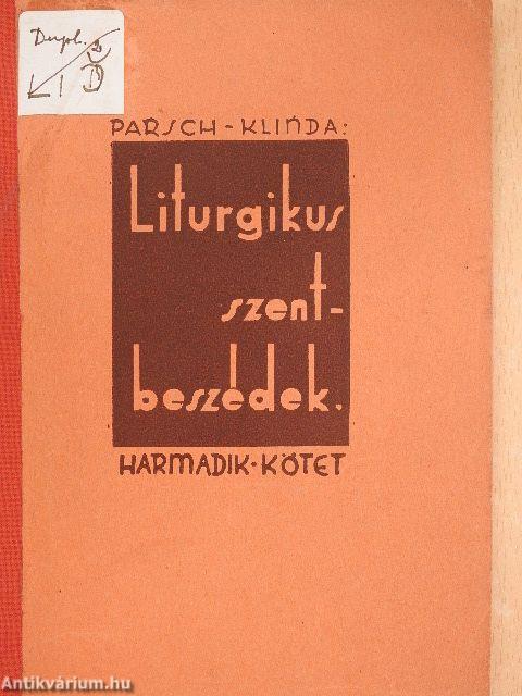 Liturgikus szentbeszédek III.