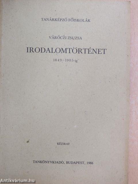 Irodalomtörténet