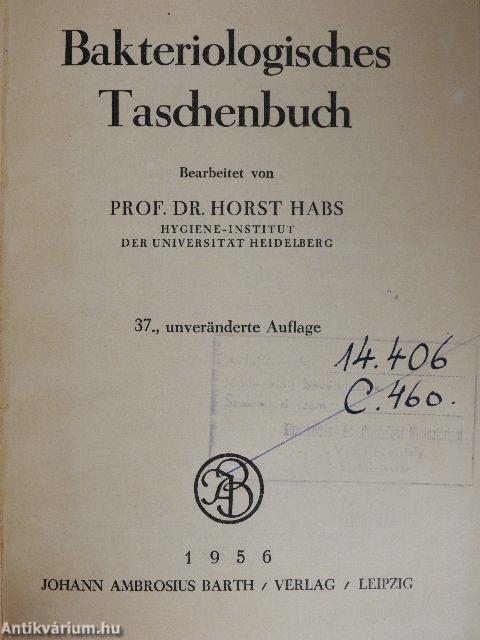 Bakteriologisches Taschenbuch