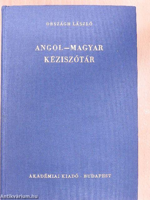 Angol-magyar kéziszótár