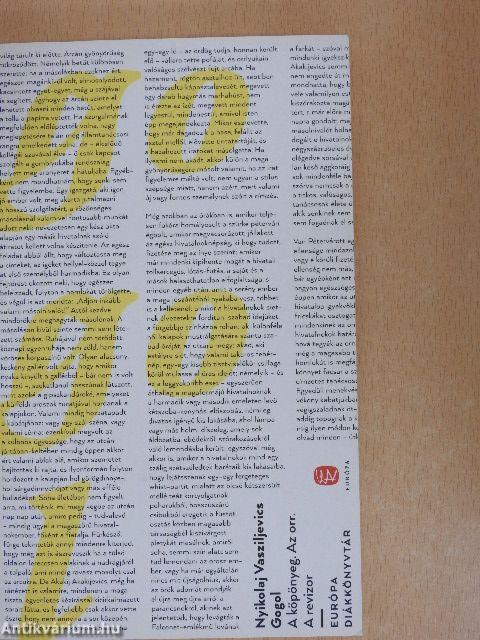 A köpönyeg/Az orr/A revizor