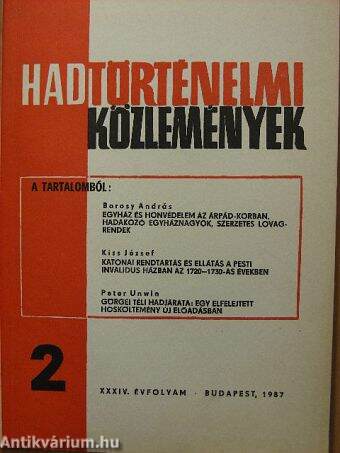 Hadtörténelmi Közlemények 1987/2.