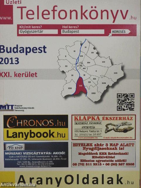 Üzleti telefonkönyv - Budapest XXI. kerület 2013