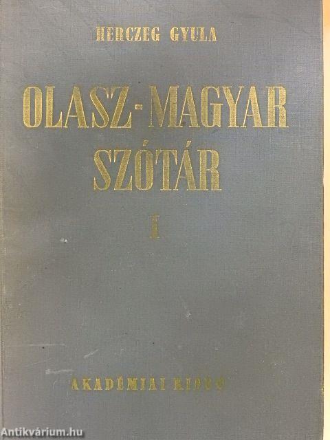 Olasz-magyar szótár I-II.