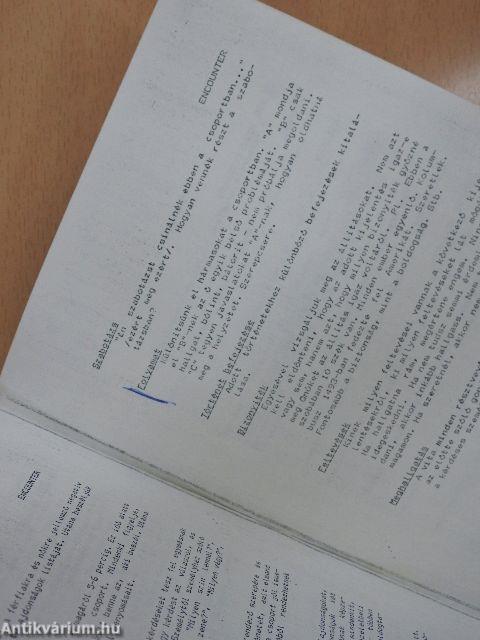 Magyar Pszichiátriai Társaság Pszichoterápiás Szekció Csoportpszichoterápiás munkacsoport füzete 1986/1.