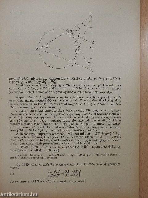 Középiskolai matematikai lapok 1982. 1-10. szám