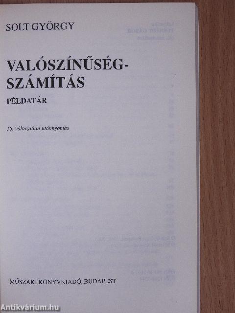 Valószínűségszámítás - Példatár