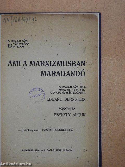 Ami a marxizmusban maradandó