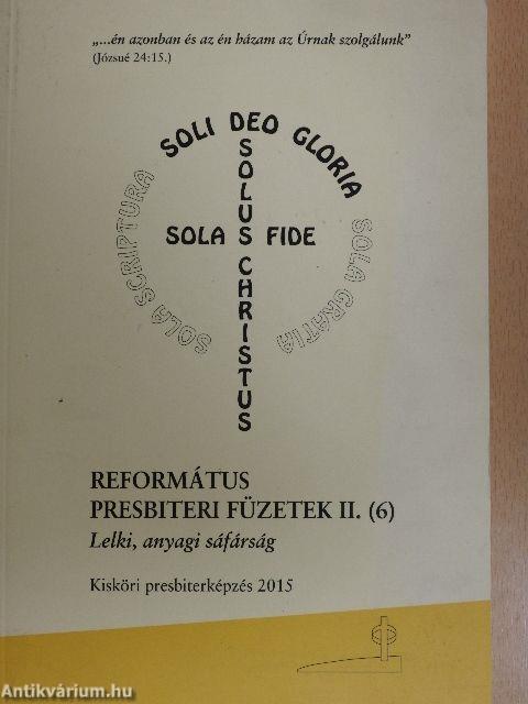 Református presbiteri füzetek II. (6)