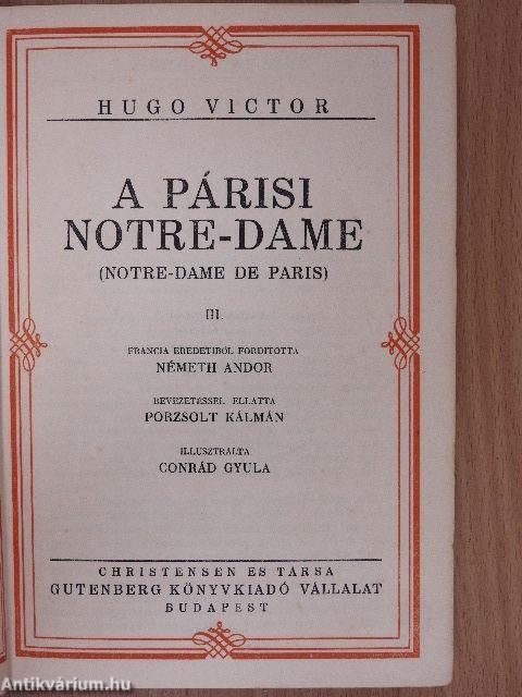 A Párisi Notre-Dame I-IV.