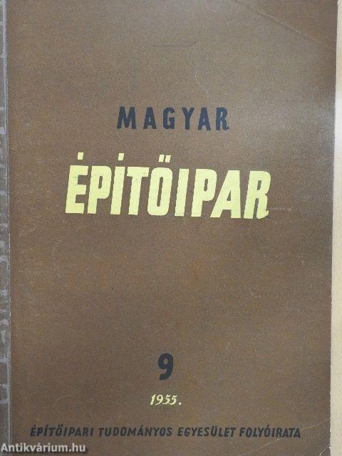 Magyar Építőipar 1955. szeptember