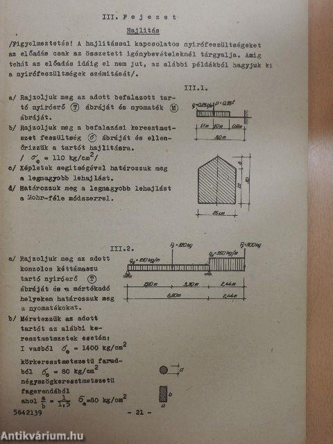 Szilárdságtani példatár