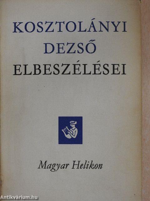 Kosztolányi Dezső elbeszélései