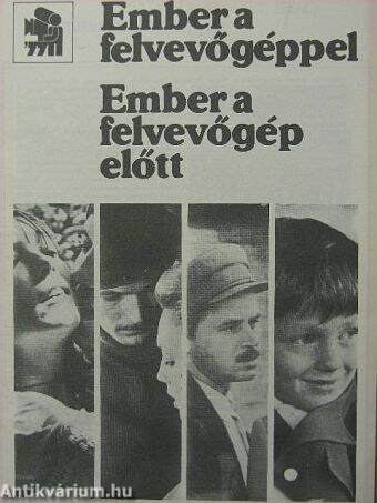 Ember a felvevőgéppel