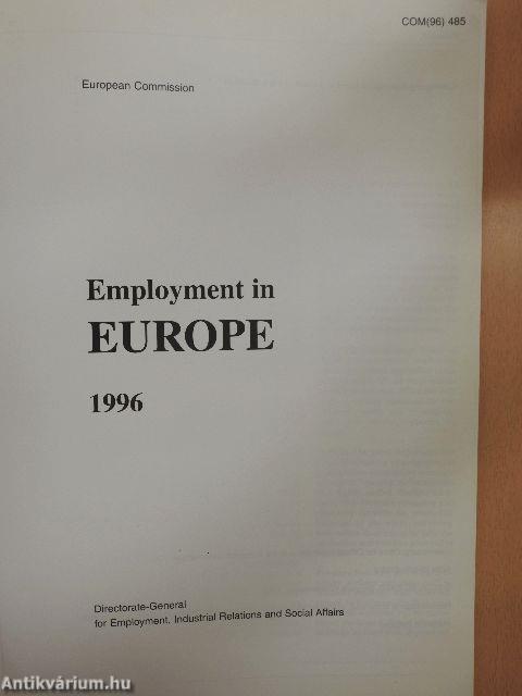 Employment in Europe 1996