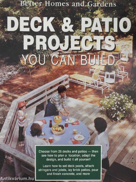 Deck & Patio Projects You Can Build