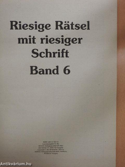 Riesige Rätsel mit riesiger Schrift 6.