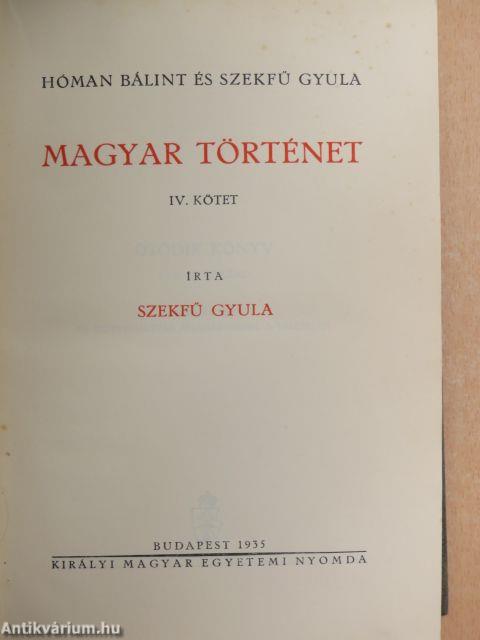 Magyar történet IV.