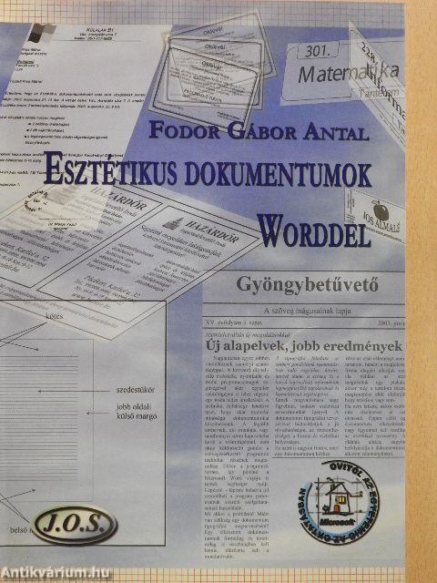 Esztétikus dokumentumok Worddel