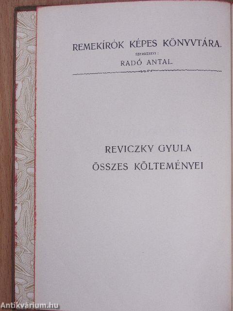 Reviczky Gyula összes költeményei