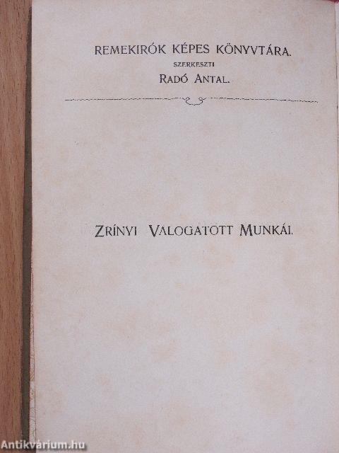 Gróf Zrinyi Miklós válogatott munkái